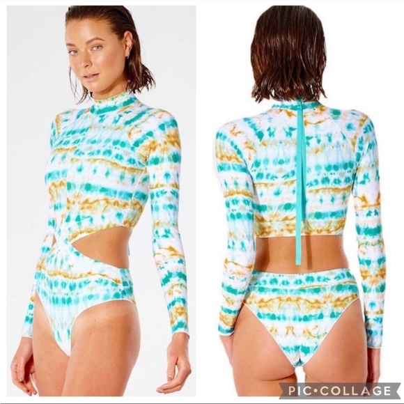 Rip Curl Other - Rip Curl Summer Breeze Long Sleeve Surf Swimsuit Sz Small